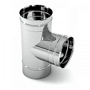 Тройник одностенный дымоходный 90 градусов D-110 мм из нержавеющей стали Прок по цене 1034 руб.